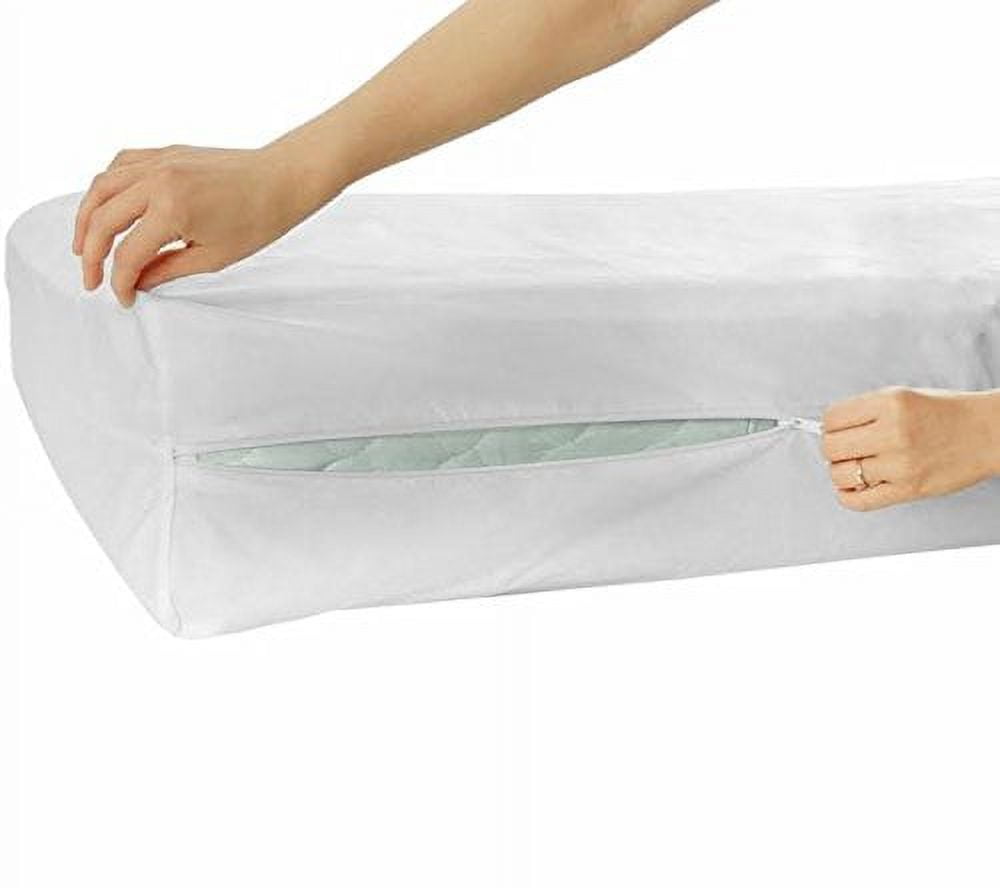 Waterproof Zipper Encasement Protector For Mattress And Box Spring (Twin)