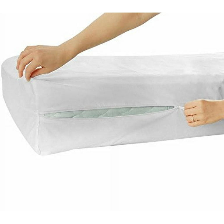Twin Zippered Box Spring Encasement Cover With Bed Bug Blocker - All-in-one  : Target