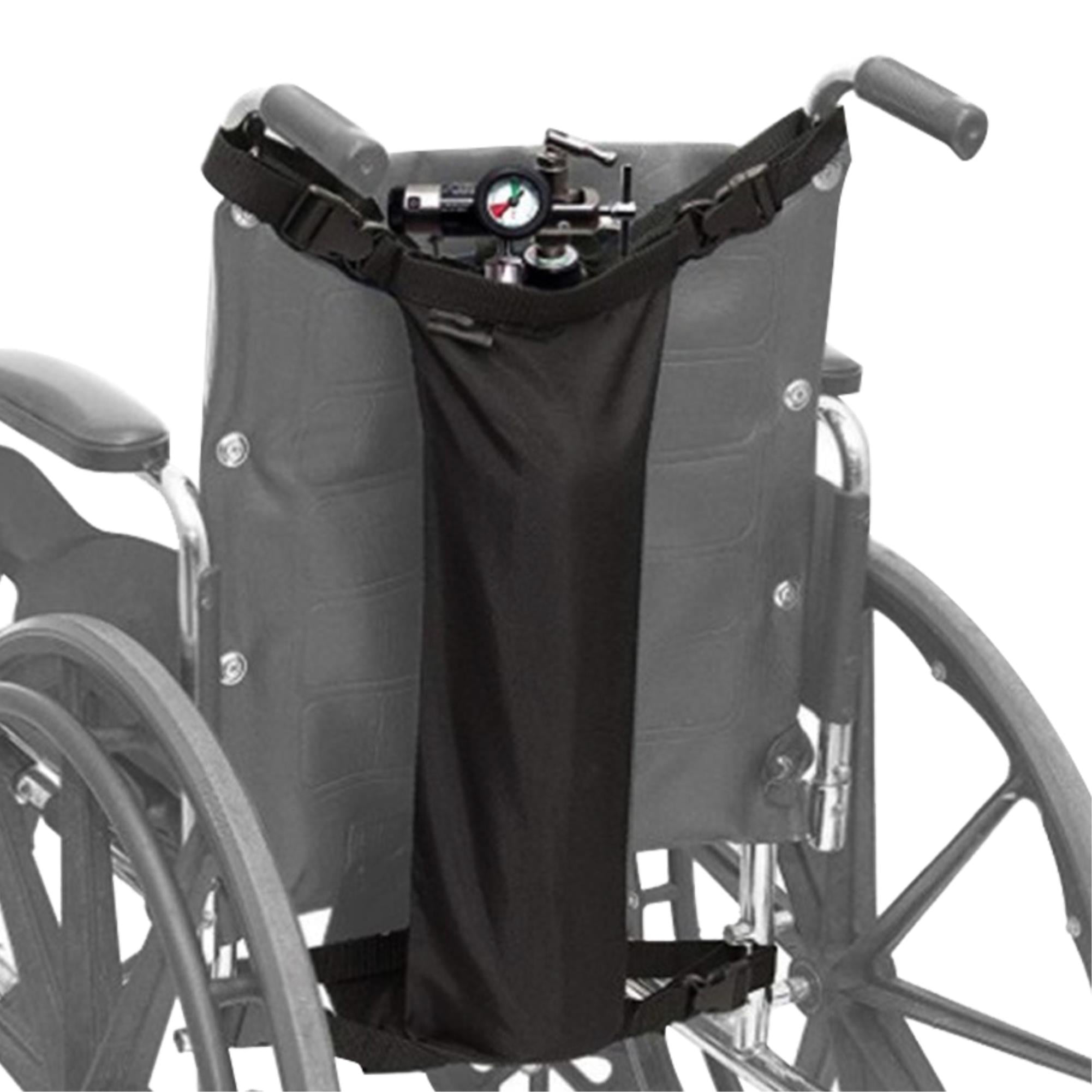 Waterproof and Durable Oxygen Cylinder Bag for Wheelchairs Conveniently Carry D & E Cylinders