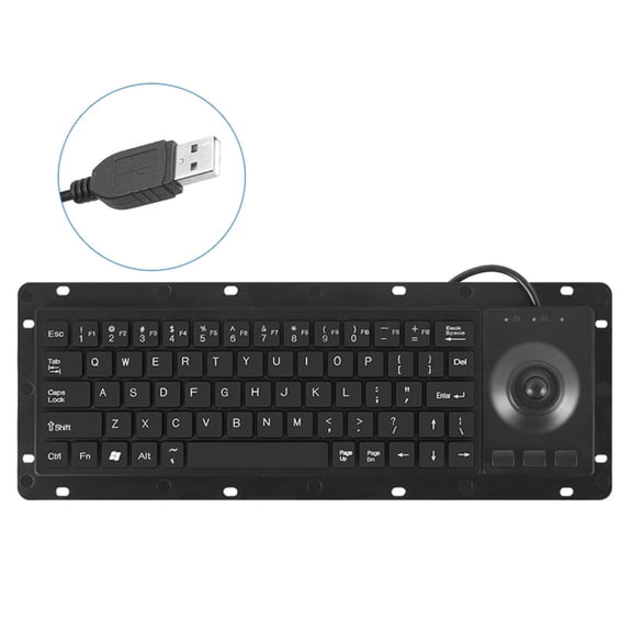Waterproof and Dustproof USB Keyboards Featuring Touchpads for Enhanceds Industrial Use