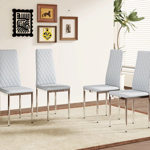 Waterproof and Easy - Clean - Family Gatherings on PU Seat Dining Chairs