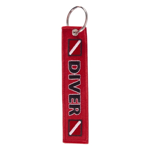 Waterproof and Rustproof Diver Keychain Lightweight Holder for Sea Activities and Management Polyester Jewelry
