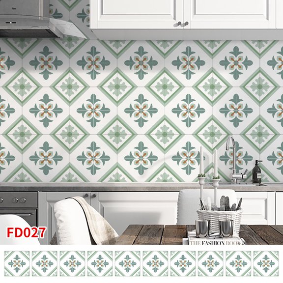 Waterproof and oil-proof decorative stickers for ceramic tiles, imitation wall tiles, mosaics, and home decoration. PVC self-adhesive stickers.