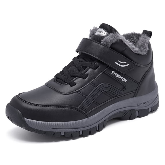 Ulsto Mens Winter Snow Boots Anti Slip Hiking Outdoor Trekking Shoes