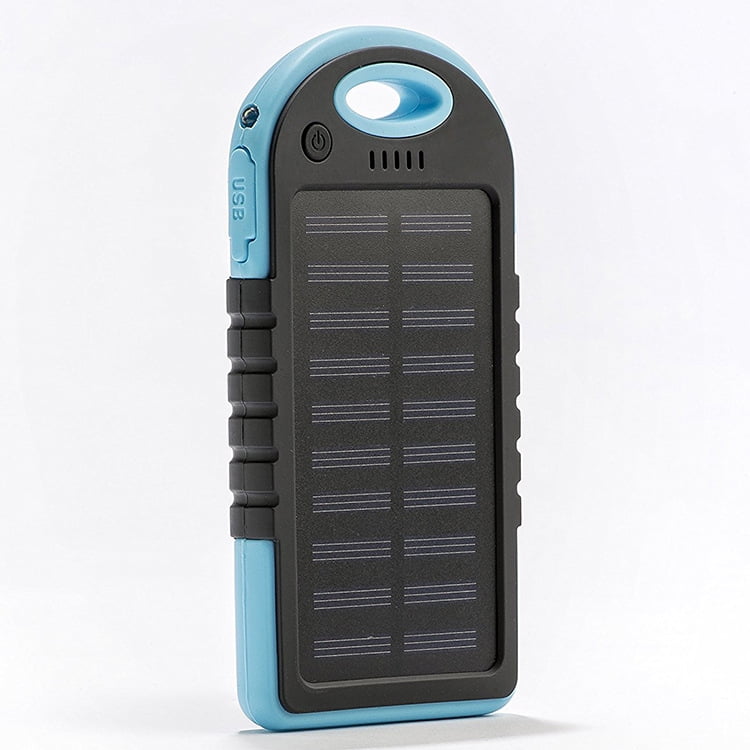 Waterproof dropresistant 5000 mA mini ultrathin solar mobile phone mobile power outdoor