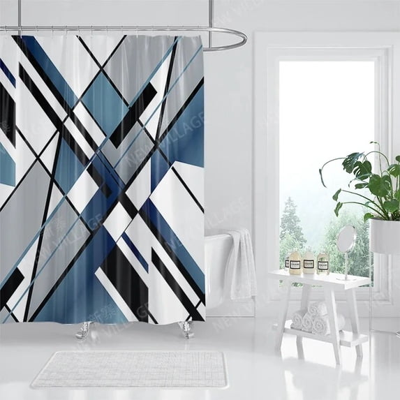 Waterproof fabric shower curtains Bathroom curtain accessories 180x200 Bath curtain for shower 240*224 nordic boho decoration