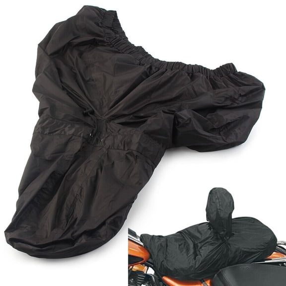 Waterproof for SEAT Rain Cover w/ Driver Backrest Fit for HARLEY Street Electra Glide