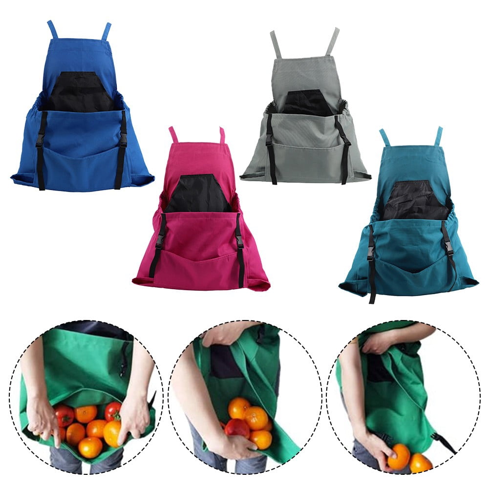 Waterproof gardening apron for easy harvesting of weeds and fruits (4 colors) Green Smile Home