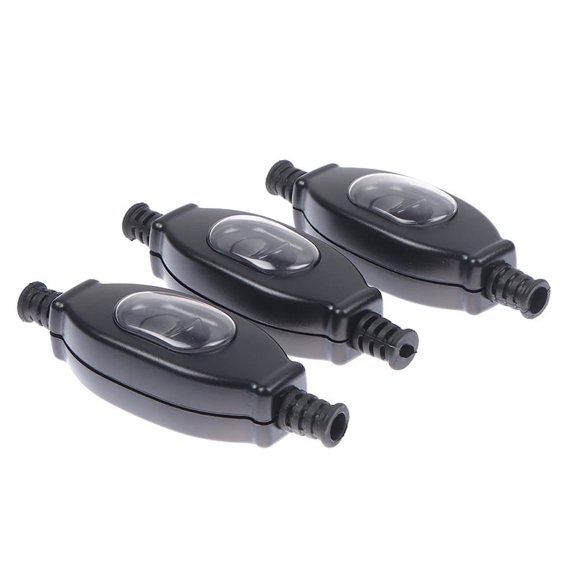 Waterproof in line switch cord switch round wire double cut switch Dust switch