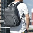 thumbnail image 1 of Waterproof laptop backpack for leisure, with padded shoulder straps, simple and large capacity, suitable for university and travel use., 1 of 12
