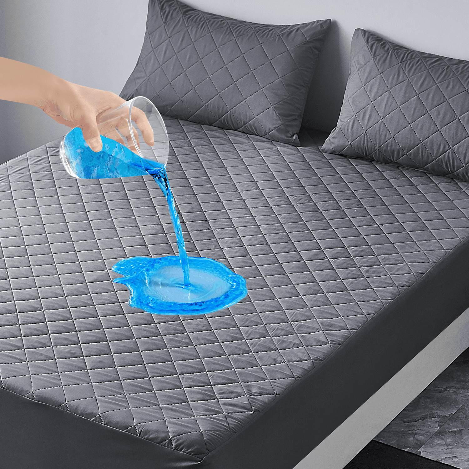 King Size Waterproof Mattress Protector, Breathable Mattress Cover