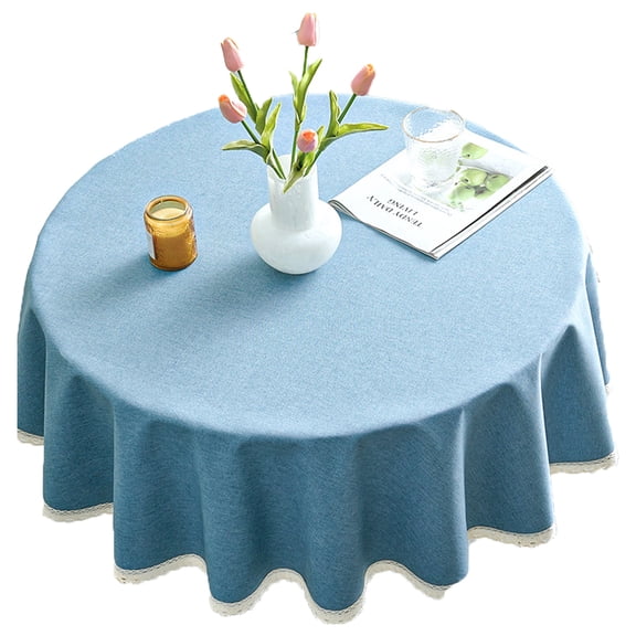 Waterproof microfiber tablecloths, round tablecloths for outdoor and interior trim cloth