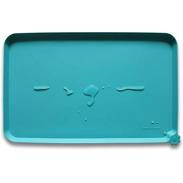 Waterproof pet feeding mats with high lipsmultiple size and colors for
