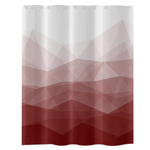 Waterproof polyester shower curtain in winter bath shade digital printing simple bathroom curtain-style4-180*180cm