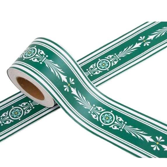 Waterproof wallpaper border, self-adhesive removable waterproof baseboard PVC decorative border, decorative ceiling border