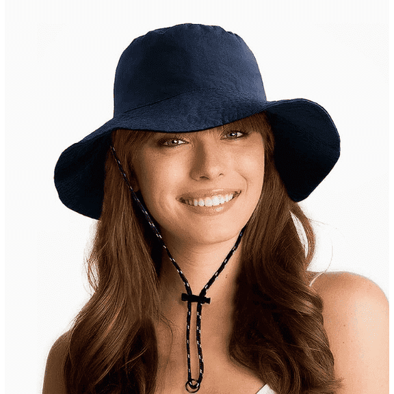 Waterproof women's bucket hat UPF 50 sun protection hat, foldable women's rain hat, lightweight hiking hat