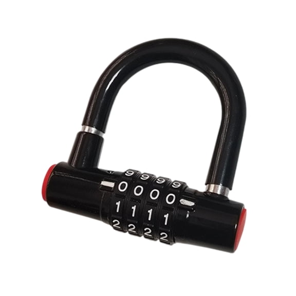 Rustproofed Portables U Shape Bike Lock Anti Thefts Code Weatherproofed Compacts For Motorcycles Camping