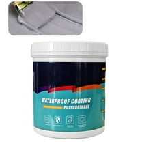 Waterproofing & Leakage Repairing Coating Polyurethane Coating Liquid Sealant Indoor Outdoor Agent for Roof Walls Bathroom（300ml）Gray waterproof coating for exterior wall and roof