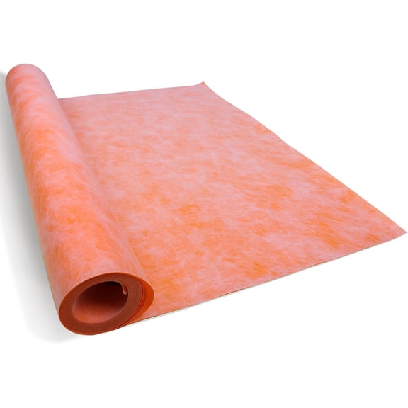 Waterproofing Membrane for Shower 3.8x33feet (125 Sq Ft) 23.6 Mil Thick Uncoupling Polyethylene Fabric Tile Underlayment Waterproof Shower Membrane for Sauna Bathroom Kitchen M034
