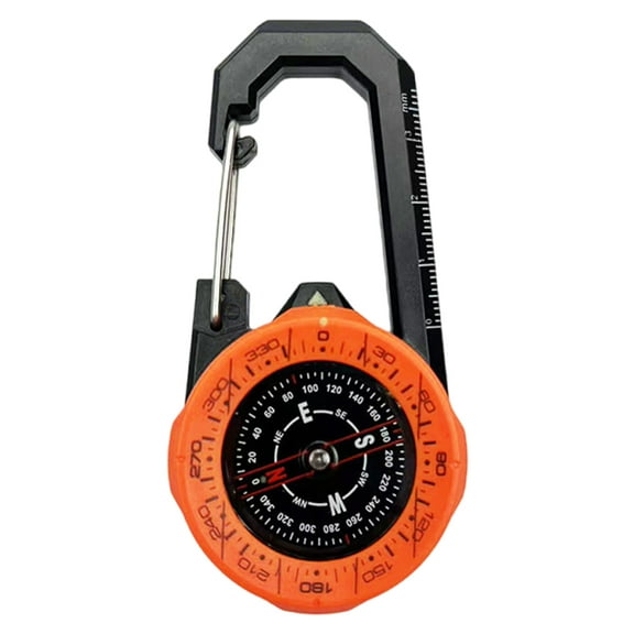 Waterproofs Luminously Compasses Outdoor Sports Directional Guide Carabiner Compasses High Precisions Pointing Tool Enduring