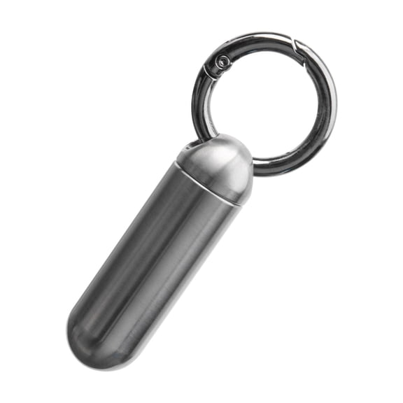 Waterproofs Pills Box Keychains Titaniums Alloy Pocket Pills Holder Keychains Light Weight Travel Case Medicine Bottles