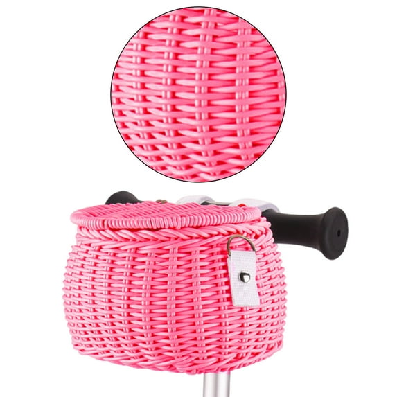 Waterproofs Plastic Wovens Bikes Basket Kids Bicycles Wicker Basket Childrens Bicycles Front Basket for Boy Girl