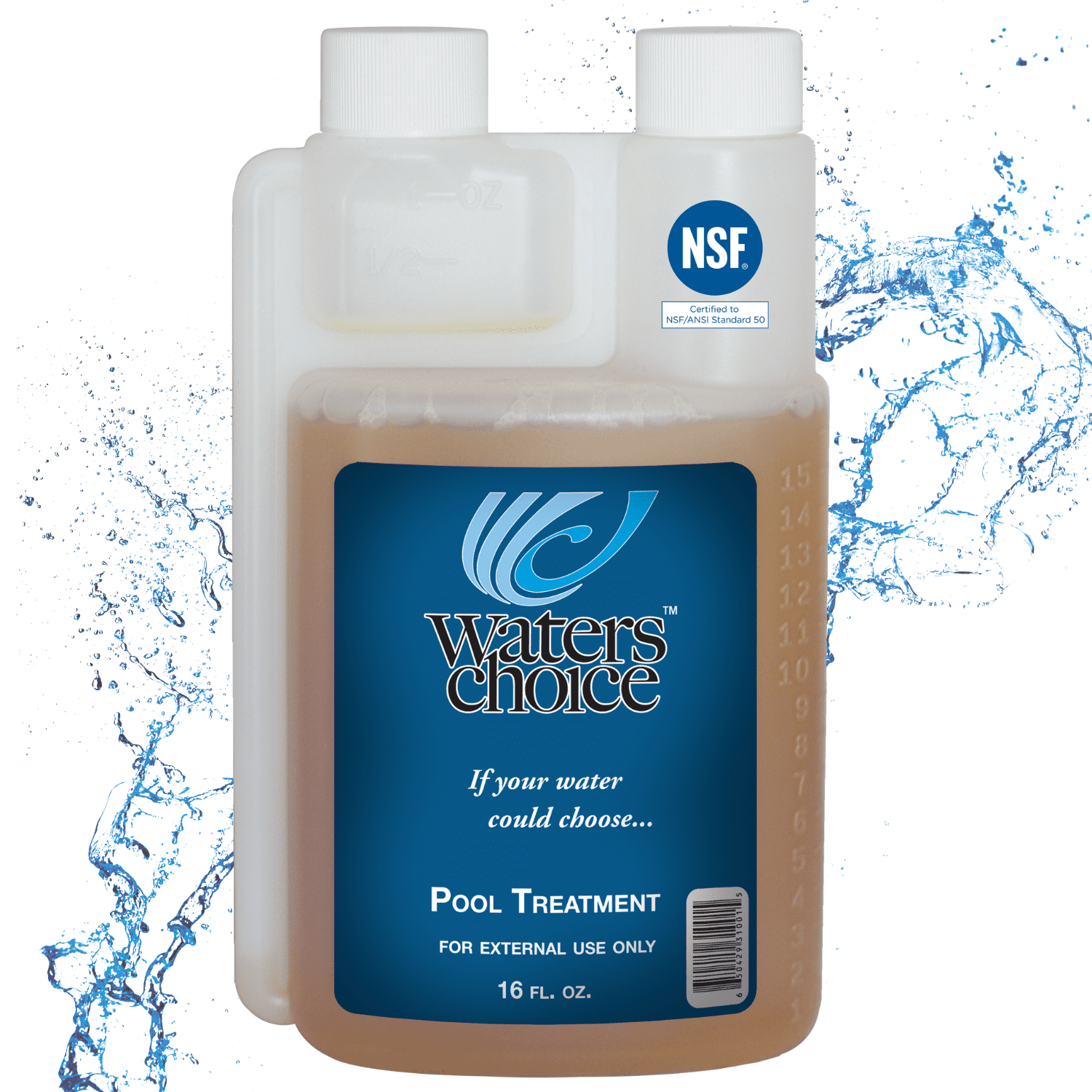 Waters Choice 16 oz. Pool Enzyme Concentrate All Natural Weekly Application of Enzymes for