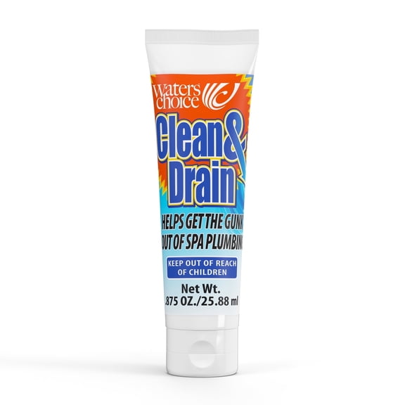 Waters Choice Clean & Drain Hot Tub Spa Cleaning Purge Product, Get the Gunk out of the Pipes 1 oz, Gel