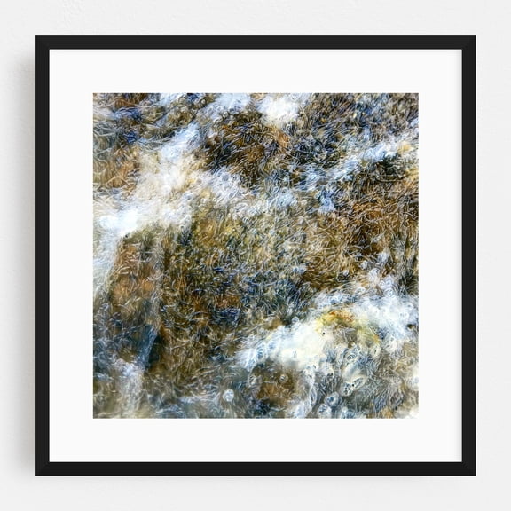 Waters of Lake Champlain - Ferrisburgh Vermont Photography Black Framed Wall Art Print 30 x 30 inches