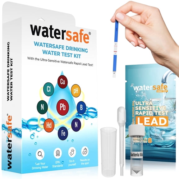 Watersafe Drinking Water Test Kit for Tap, Well, Home Water Quality Test Kit, Lab-Accurate Results