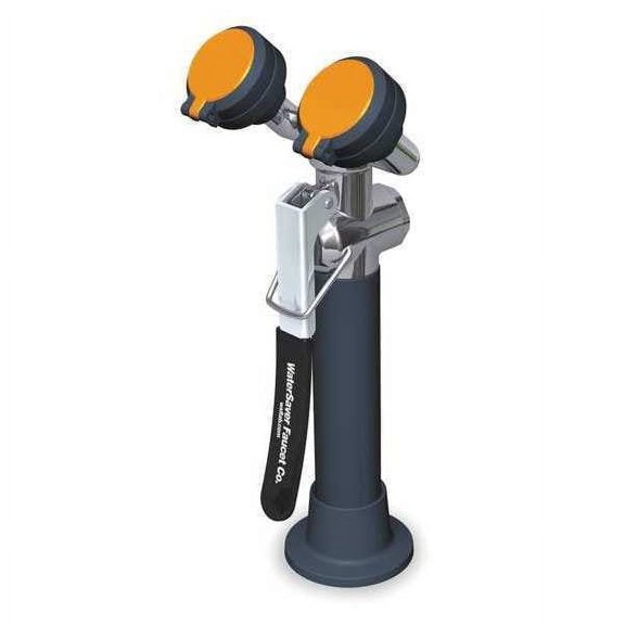 Plumbed Eyewash, Counter Mount, Plumbed, 11 11/12 in H., 4 1/6 in W