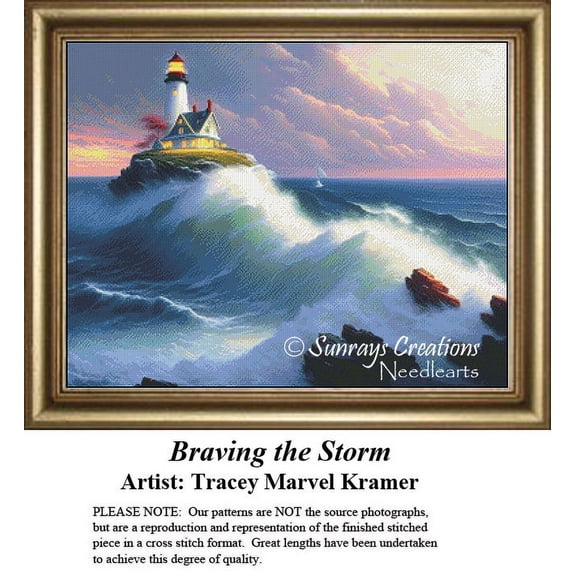 Waterscapes Cross Stitch Pattern | Braving the Store (Pattern Only, You Provide The Floss and Fabric)