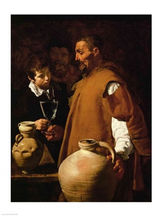 Waterseller of Seville c1620 Canvas Art - Diego Velazquez (18 x 24)
