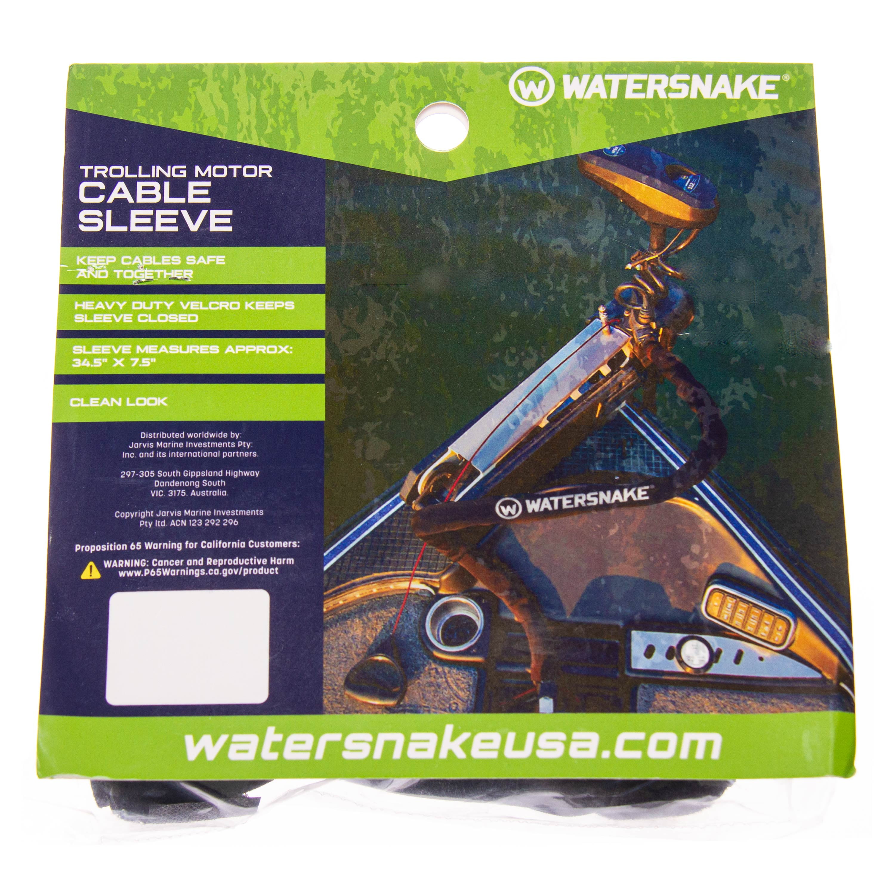Watersnake Brand Trolling Motor Cable Sleeve. For deck or transom mount trolling  motors. 0 lbs thrust. 