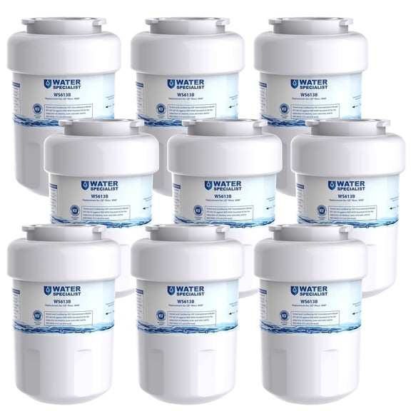 Waterspecialist MWF Replacement for GE MWF Refrigerator Water Filter, 9Filters