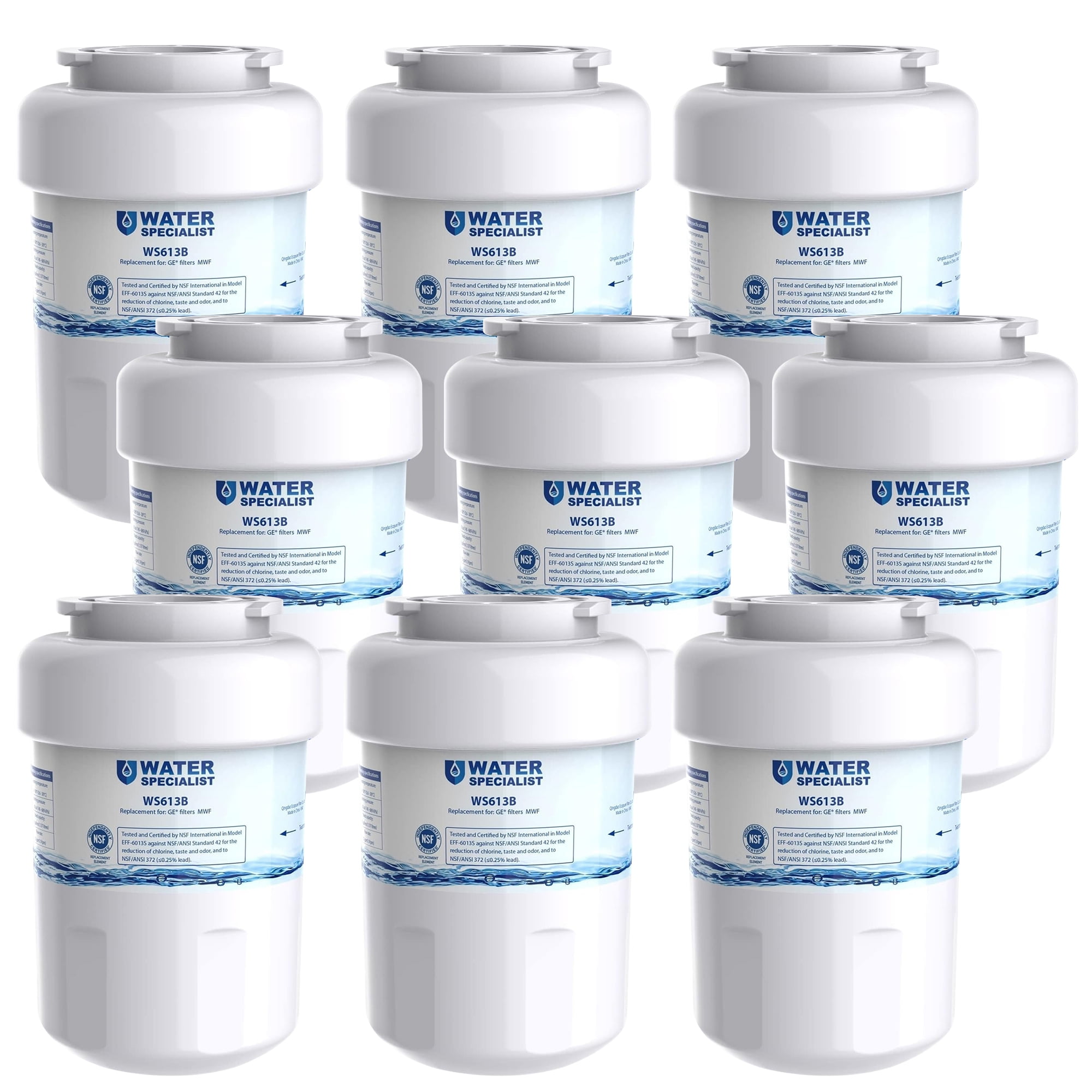 Waterspecialist MWF Refrigerator Water Filter Replacement for GE® MWF
