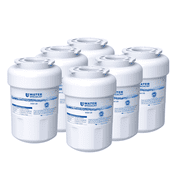 Waterspecialist WS613B Replacement for GE  MWF , SmartWater  MWFP, MWFA, GWF, HDX FMG-1, WFC1201, GSE25GSHECSS, RWF1060 Refrigerator Water Filter 6 Filters