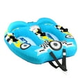thumbnail image 1 of Watersports Inflatable Towable Booster Tube - Two Person Water Boating Float Tow Raft, Inflatable Pull Boats/Tubes/Towables w/Dual Seats, PVC Bladder, Foam Pad, Nylon Handles, 1 of 7