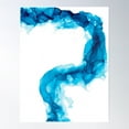 thumbnail image 1 of Waterspout Turquoise Abstract 4322 Modern Alcohol Ink Painting By Herzart Poster Wall Art, Modern Wall Decor For Living Room Bedroom, 12x18 UNFRAMED, 1 of 3