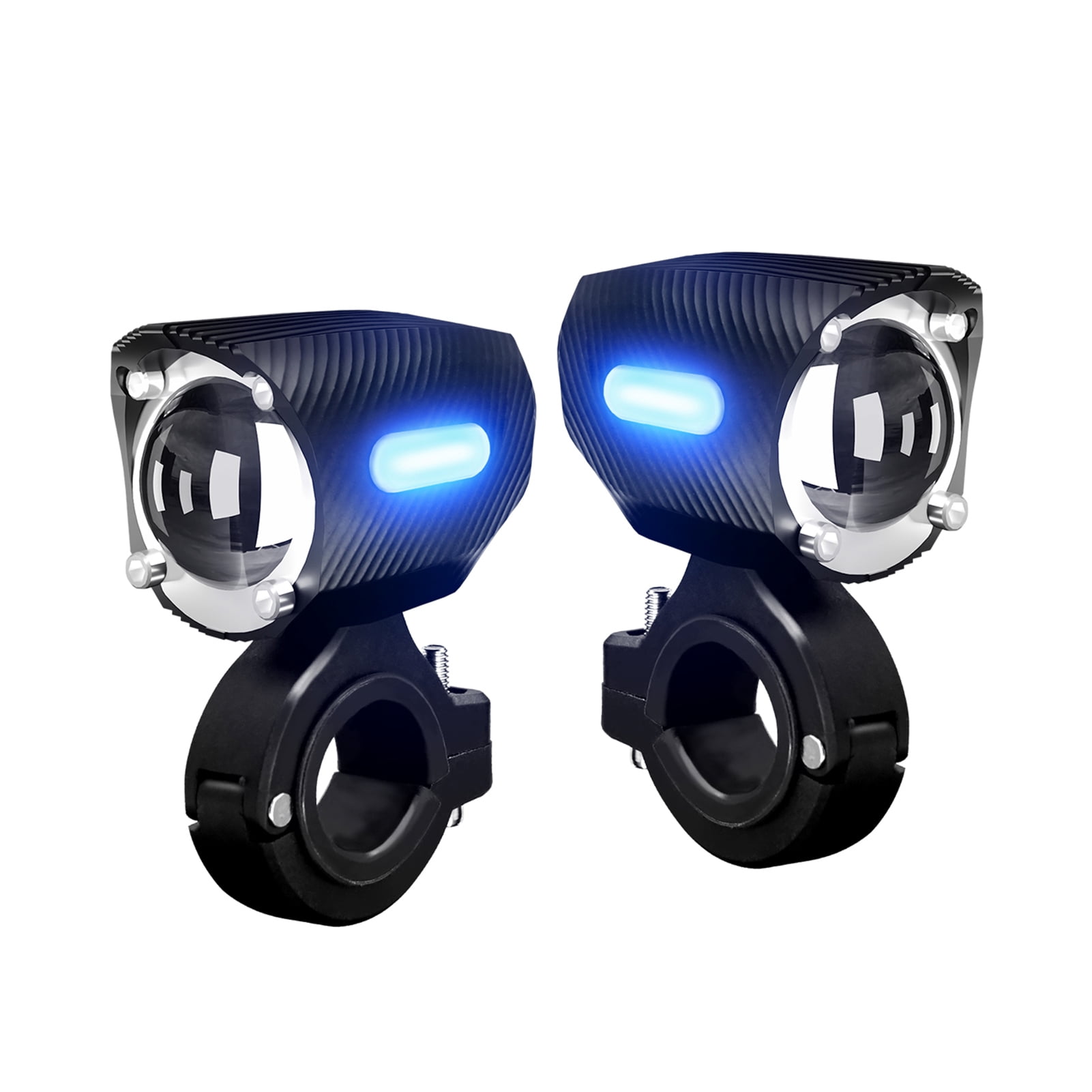 Watertight Spotlights for Cars Trucks 10W LED Motorcycle Fog Lights 1500lm IP67 Watertight Auxiliary Lights Spotlights with Mount Brackets for Truck Pickup Cart SUV ATV, 1 Pair