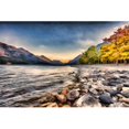 thumbnail image 1 of Waterton Lake in Autumn Colours At Sunset Against The Mountains Waterton Lakes National Park - Alberta Canada Poster Print by Ron Harris, 38 x 24 - Large, 1 of 1