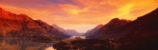 Waterton Lakes National Park Alberta Canada Canvas Art - Panoramic Images (36 x 12)