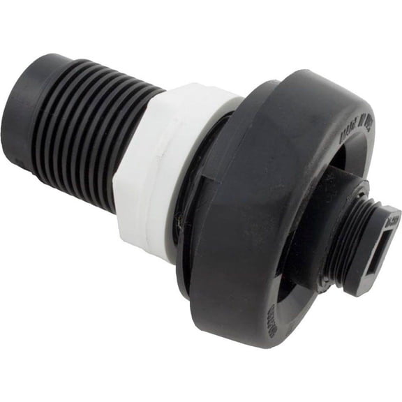 Waterway 1in. Drain and Fill Valve Black 640-2001