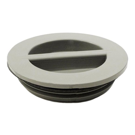 Waterway 400-4147B 1.5" MPT Flush Plug with Gasket - Gray