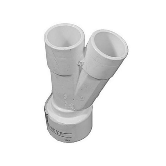 Waterway 413-4140 Fitting, PVC, Special Wye, 22.5, 1-1/2"S x 1"S x 1"S