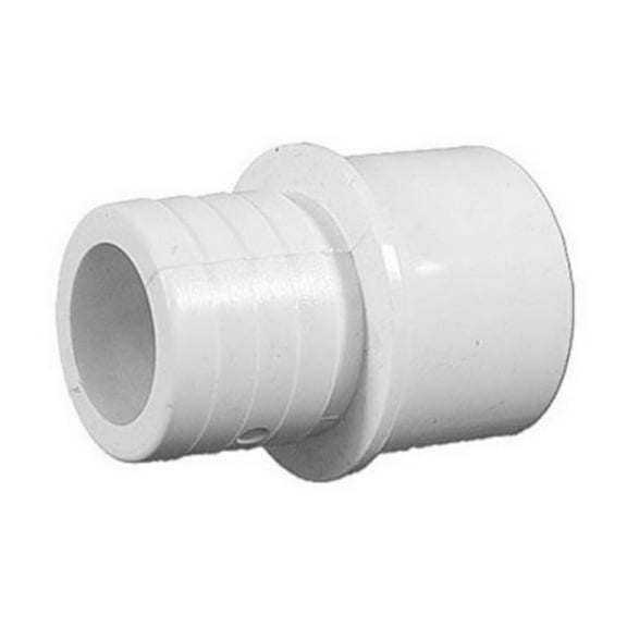 Waterway 425-1010 Fitting, PVC, Ribbed Barb Adapter, 1"RB x 3/4"S-1" spg.