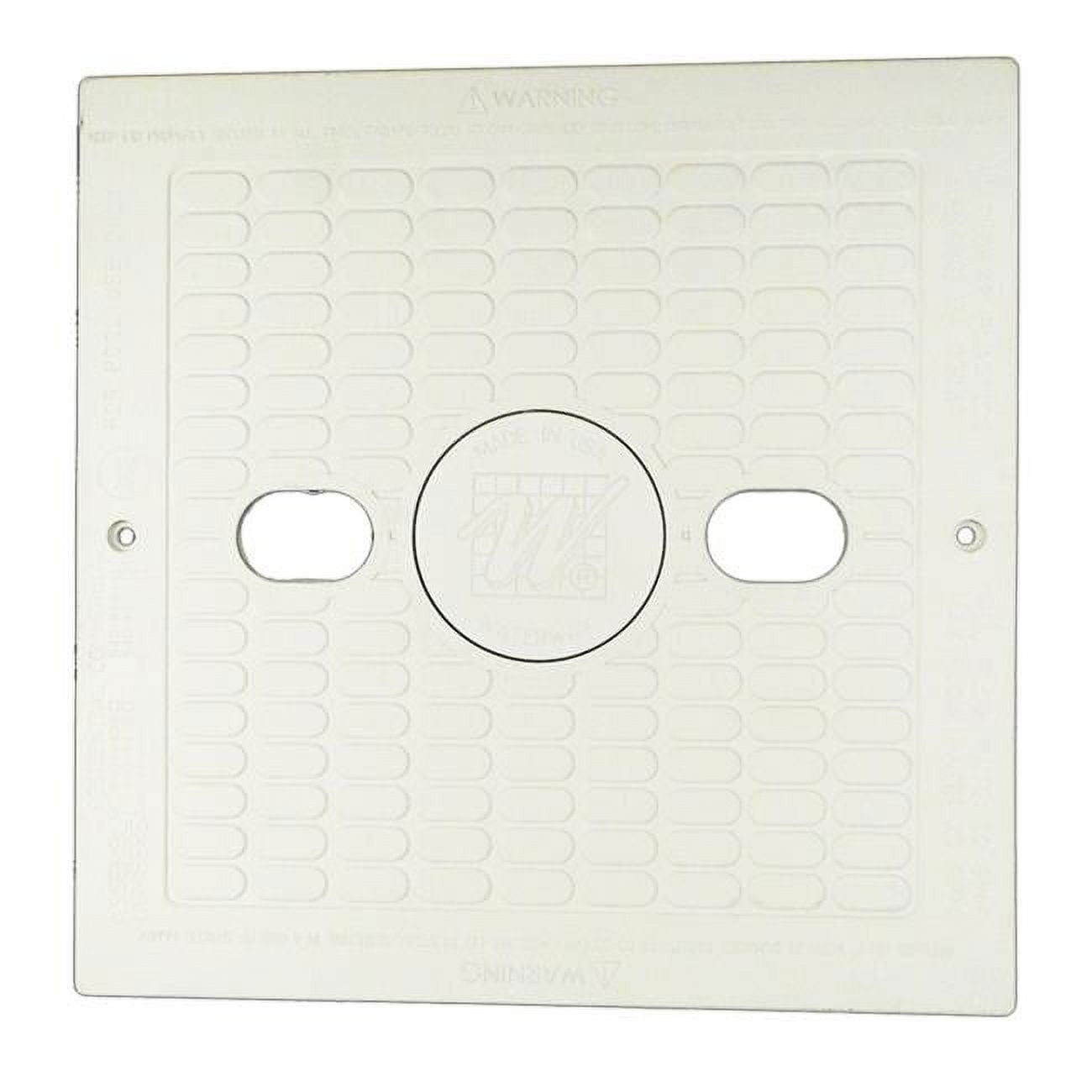 Waterway 5406490WW Square Skimmer Lid with Logo Insert, White