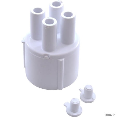 Waterway 672-4040 1" Slip x 0.37" Barb 4-Port Transition Pool and Spa Manifold