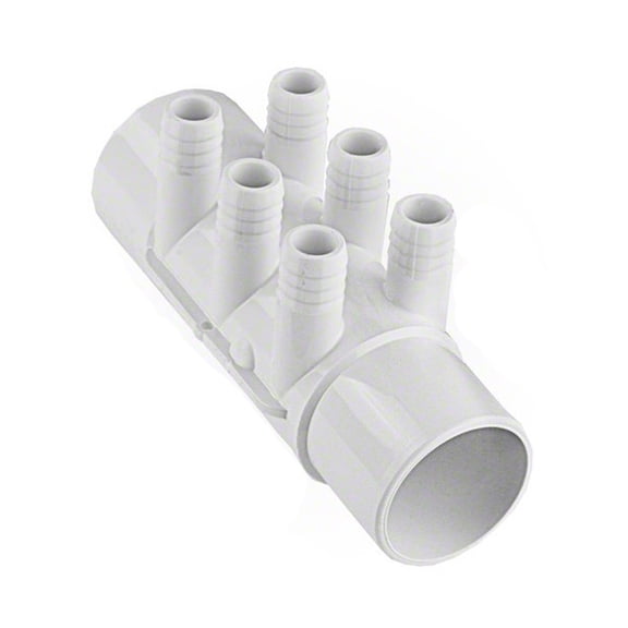 Waterway 672-7150B 2" Slip x 2" Spigot 6-Port Smart Plumb Manifold