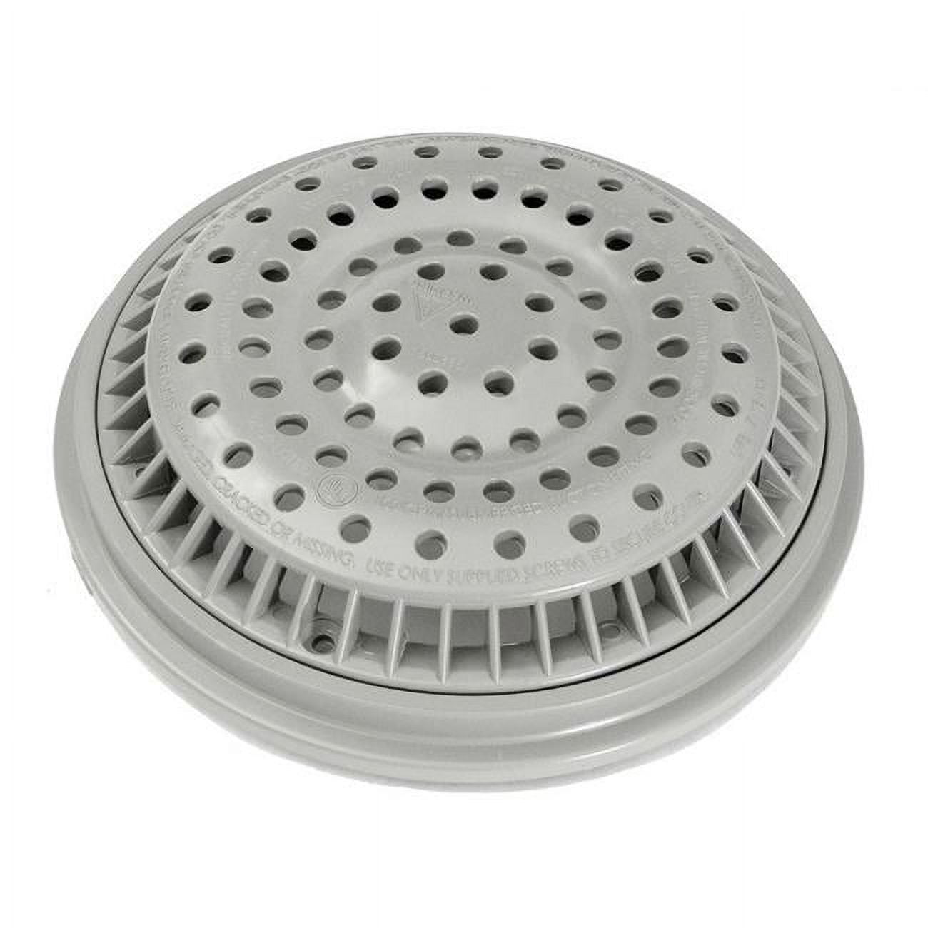 Waterway 8 in. Anti Vortex VGB Compliant Drain Cover, Grey